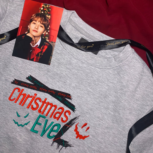 SWEAT-SHIRT UNISEXE BRODÉ CHRISTMAS EVEL SKZ