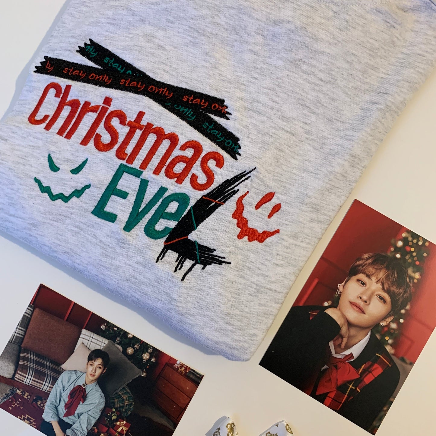 UNISEX EMBROIDERED SWEATSHIRT CHRISTMAS EVEL SKZ