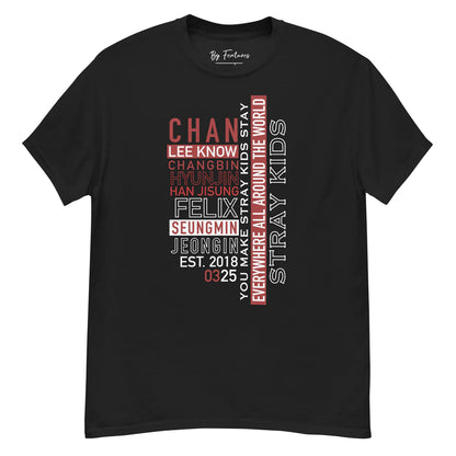 SKZ TYPOGRAPHY DESIGN T-SHIRT