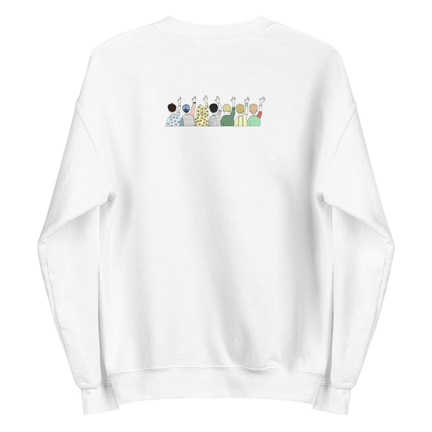 GOT7 JUST RIGHT SWEATSHIRT MIT CARTOON-BESTICKUNG