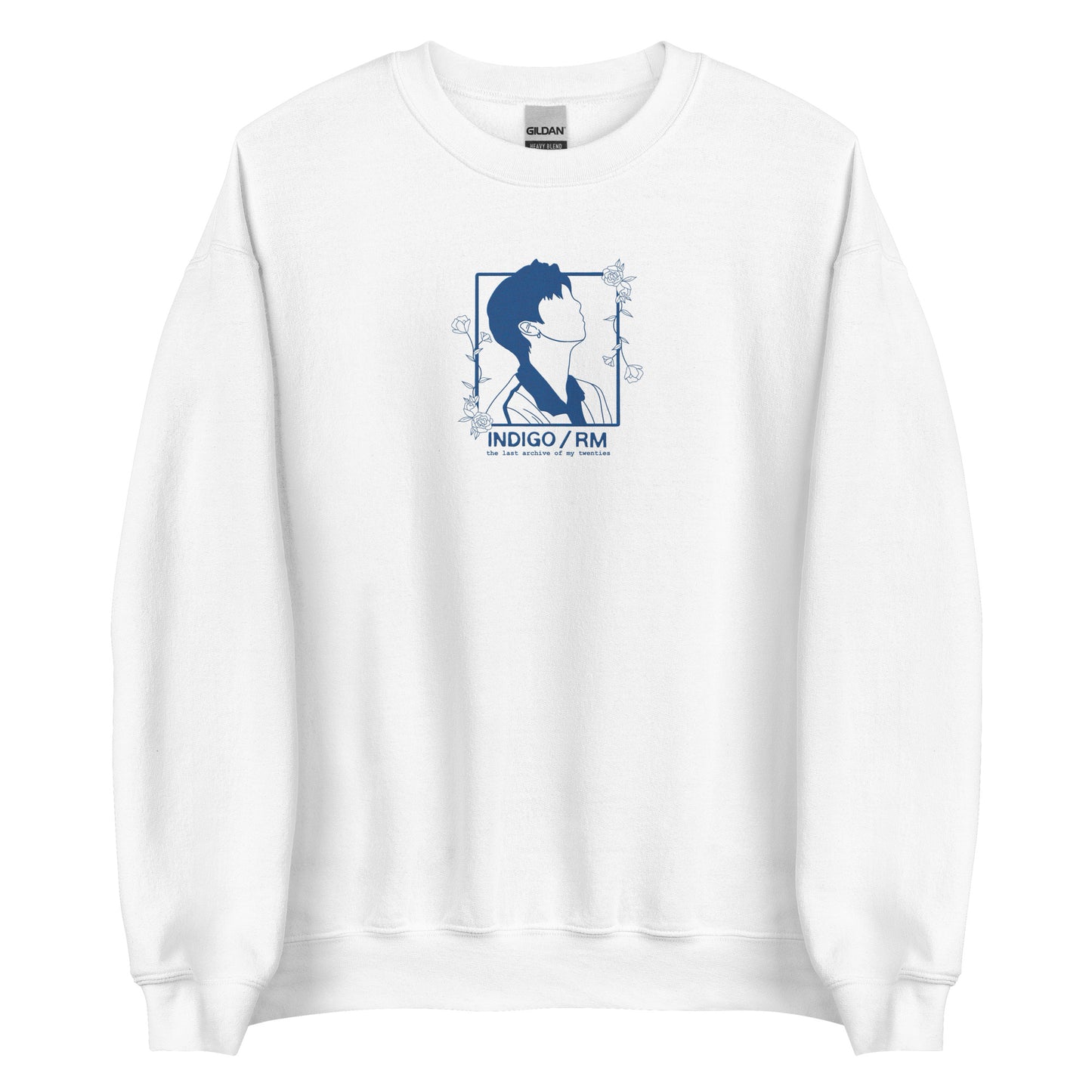 RM INDIGO EMBROIDERED UNISEX SWEATSHIRT