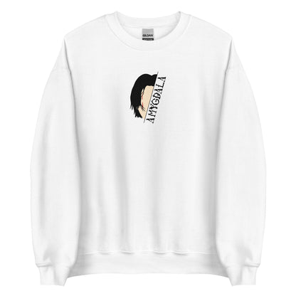 AMYGDALA AGUST D BTS EMBROIDERED SWEATSHIRT