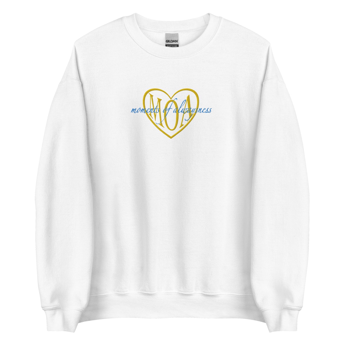 MOA TXT EMBROIDERED UNISEX SWEATSHIRT